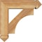 Ekena Millwork Westlake Arts and Crafts Rough Sawn Bracket w/ Offset Brace, Western Red Cedar, 6"W x 20"D x 20"H BKT0604X20X20WTL03RWR - alternate 3